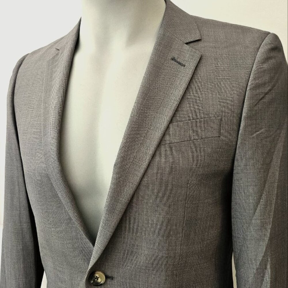 NEW Slim Fit Gray Suit Jacket 44 (Small US) Mens